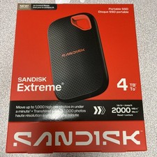 SanDisk Extreme 4TB Portable SSD New Model Up To 2000MB/s Transfer Speed picture