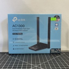 TP-Link Archer T4U Plus AC1300 USB 3.0 WiFi Adapter Dual Band 5dBi MU-MIMO NOS picture