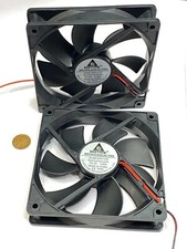 2 x  GDSTIME 5V 2Pin 12cm 120mm x 25mm GDA 1225 Axial Exhaust Cooling Fan G16 picture