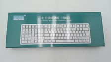 Snow Spider Left Handed Mechanical Keyboard Wired SN-2310 Black w/Pink Switches picture
