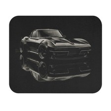 1967 Chevy Corvette Stingray Mouse Pad Black Classic Muscle Car Desk Mat picture