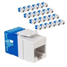 CAT5e Keystone Jack with Slim Profile 180 Degree Punch Down, RJ45 UL Listed P... picture