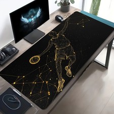 1 Large Electronic Sports Game Mouse Pad, Golden Line Basketball Character Pat picture
