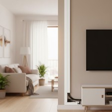 Versatile 157in Cord Hider - Paintable, Cuttable Wire Covers for Stylish Decor picture