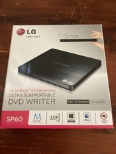 LG Ultra Slim Portable Dvd Writer Model SP60NB50. New Open Box picture