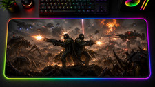 Helldivers 2 LED XXL Mousepad Galactic War RGB Gaming Mat picture