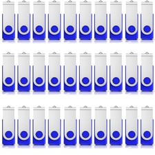 Kootion USB2.0 8GB Metal Swivel Style USB Flash Drive 1/10/100pcs Wholesale Blue picture