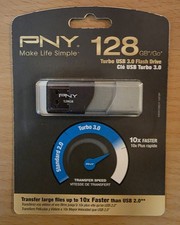 GENUINE NEW PNY 128GB Turbo USB 3.0 Flash Drive (P-FD128TBOP-GE) READ picture