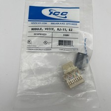 ICC IC1076VOIV RJ11 Voice Module Ivory Keystone Jack EZ Punch Down CAT3 Telecoms picture