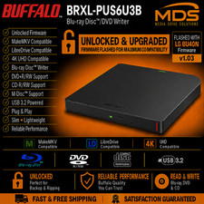 Buffalo BRXL-PUS6U3B, 4K UHD, firmware Flashed, Unlocked, LibreDrive, MakeMKV picture