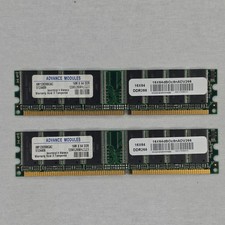 Advance Modules 256MB (2x128MB) DDR SDRAM DDR266 184-Pin DIMM AM128D08GAC picture