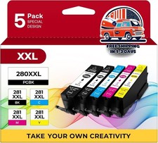 Cartucho de tinta de alto rendimiento, paquete económico de 5 colores, repuesto picture