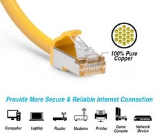 Cat.8 S/FTP (SSTP) Cat8 Ethernet Network Cable 1ft, 2ft, 3ft, 5ft, 7ft 10ft lot  picture