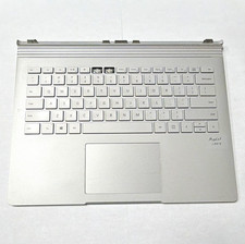 Lot of 6 Model 1704 Microsoft Surface Book Silver Palmrest Keyboard w/Touchpad picture