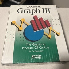NEW SEALED CA-CRICKET GRAPH III MACINTOSH 3.5