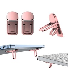 2PCS Zinc Alloy Mini Foldable Laptop Stand, Portable Computer Keyboard Riser ... picture