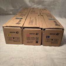 3 Xerox 006R01510 006R01511 006R01512 Yellow Magenta Cyan TONER Genuine OEM New picture