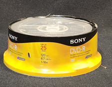 Sony DVD-R 25 Pack 4.7GB 120 Min 1-16x AccuCORE Blank Recordable Discs picture