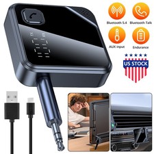 2In1 Bluetooth Audio Adapter Wireless Receiver Transmitter MP3 Player 3.5mm Aux picture