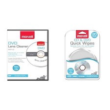 Maxell – 190059, DVD Lens Cleaner with Microfiber Metallic/Silver, Black picture