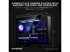 Phanteks XT V5 Panoramic Glass Compact ATX Gaming PC Case, 4x 120 ARGB PWM fans, picture