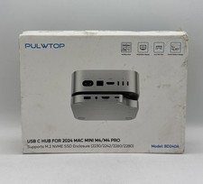 New PULWTOP BD240A USB-C Port Hub Docking Station Stand for Mac Mini M4 PRO Box picture