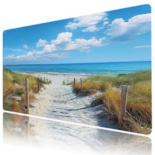 Ocean Beach Mouse Pad Sunset Landscape Desk Mat for Keyboard and Mouse Desk Pad picture
