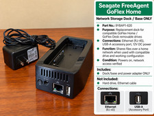 ✅ Seagate FreeAgent GoFlex Home Docking Base 9YBAP1-620 Dock & Power Supply Only picture