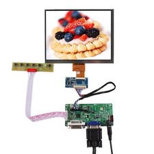 DVI VGA LCD Controller Board With 8inch 1024x768 HJ080IA IPS LCD Screen picture
