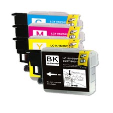 4P Printer Ink Set fits Brother LC61 MFC-295CN MFC-490CW MFC-495CW MFC-5490CN picture
