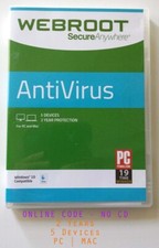 🔥 Webroot Antivirus 2026 | ONLINE KEY (NO CD) | 2 Year License, 5 Device PC/Mac picture