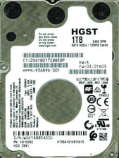 HTS541010B7E610  P/N: 1W10082  DCM: HANT2AN  FW: 03.01A03 HGST SATA 1TB WXH1 picture
