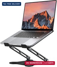 LOXP Adjustable Laptop Stand for Desk, Metal Foldable Laptop Riser Holder, Porta picture