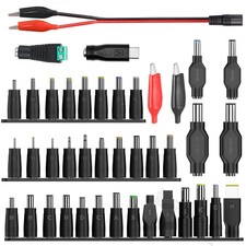 minidodoca Laptop DC Power Adapter Kits 41 41 Values Plug Kit, Black picture