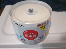 F/S Taiyo Yuden That’s DVD-R 50  + 2 discs  Sealed Very Rare Made in Japan Dvd picture