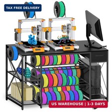 3D Printer Stand with Charging Station,Large 4-Tier 3D Printers Table with Holds picture