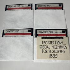 Vintage Borland Quattro Pro  Special Edition 1.0 Spreadsheet Set 5.25in Floppies picture