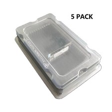 5 pcs 10 Slot Long Dimm Memory Trays DDR3 DDR4 DDR5 Black Anti-Static + Lid picture