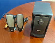 VINTAGE Dell A425 Zylux Multimedia Computer Speaker System w/ Subwoofer Tested picture