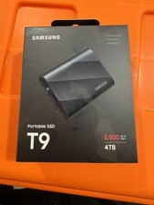 New in box: Samsung T9 4TB USB-A Portable External SSD - Black (MU-PG4T0B/AM) picture