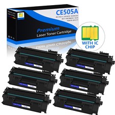 6Pack CE505A 05A Toner cartridge For HP LaserJet P2055 P2055d P2055dn 2,3K pages picture