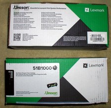 Two 51B1000 Toner Cartridges for Lexmark MS317, MS417, MS517, MS617 picture