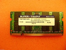Super Talent DDR2-667 SODIMM 1GB Samsung Chip Notebook Memory  - 667SB1G/S picture
