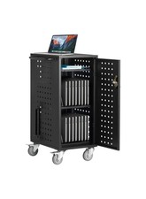 VEVOR Charging Cart Mobile Locking Charging Cart 20 Devices for Laptop & Tablet picture