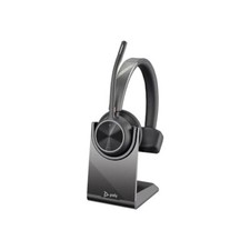 Plantronics Poly Voyager 4310 UC Wireless Headset+Charge Stand Single-Ear w/Mic picture