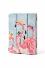 iPad Mini Case 8.3” Flamingo Trifold Cover Clear Back Smart Case Cute Pink Birds picture