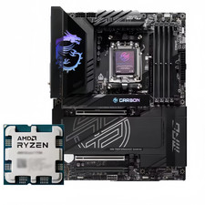 MSI MPG X870E CARBON WIFI AM5 + AMD Ryzen 9 9800X3D Tray CPU Combo Kit picture