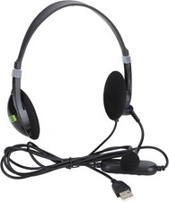 USB Headset with Microphone for PC, Computer Headset, Noise Cancelling Wired picture