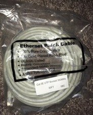 Cat5e Ethernet Patch Cable RJ45 Stranded 350Mhz UTP Copper Wire 30ft Gray picture