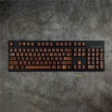 Rosewood Wooden OEM Cross Shaft Keycaps for 60/87/108 Mechanical Keyboard Keypad picture